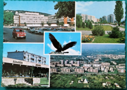 Tatabánya, details, postal clean postcard, 1976