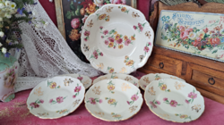 German porcelain serving bowl with plates