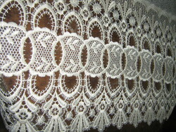 Beautiful vintage ecru wide lace curtains