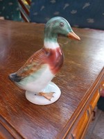 Wild duck ceramic figure from Bodrogkeresztúr