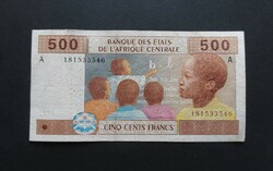 Ivory Coast - Elefántcsontpart 500 Francs, Frank 2002, F+
