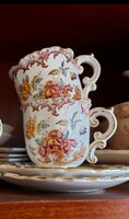 ​Antik fajansz Sarreguemines kávés csésze -Fleury