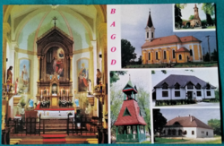 Bagod község Zala vármegyében, postatiszta képeslap