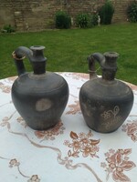 2 antique, black harvest jars for sale!