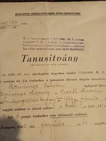 1939. Non-Jewish origin... Menlevèl..Èp. Contemporary document!