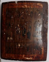 Orosz Feltámadás és tizenkét ünnep ikon (27.5x33.5 cm)