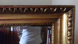 Biedermeier, ox-eye, large elegant mirror
