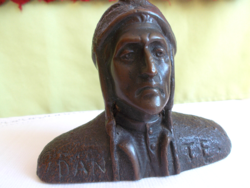 Dante bronze bust