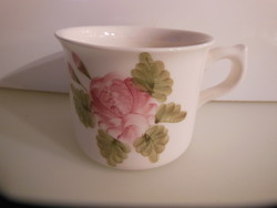 Mug - new - 6 dl - vanilla - 15 x 12 x 10 cm - hand painted - from a Hungarian manufactory