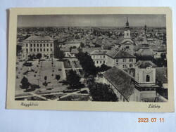 Old postage stamp postcard: Nagykőrös, landscape (1956)