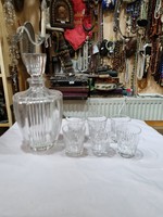 Old crystal liqueur set