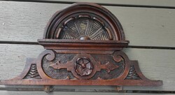 Antique carved tower 1800s, clock ornament furniture ornament
