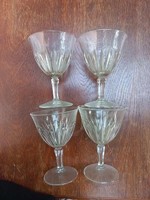 Retro martini champagne stemmed glass 4 pcs