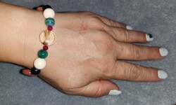 Multi Chakra Melon Tourmaline Gemstone Bracelet ii.-New lot of handmade jewelry