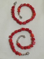 Coral bracelet.