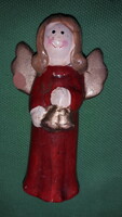 Antik festett kerámia angyalka karácsonyfa figura a képek szerint