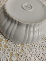 Old Zsolnay large white porcelain scone bowl, Hungarian series