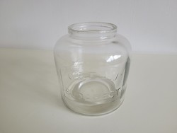 Régi vintage Óceán Budapest nagy 2,5 L ruszlis konzerv üveg 17.5 cm