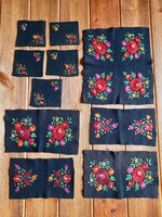 Small felt materials with Matyó embroidery, for creative purposes