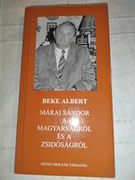 Albert Beke: Sándor Mára on Hungarianness and Jewishness