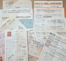 MA MINDENT ELADOK!  :) Antik fejléces számlák 1930-1943-ból