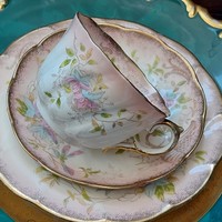 Antique English tea cup with flowers and frills