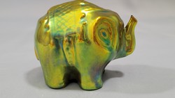 Zsolnay eosin glazed elephant