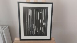 (K) VASARELY eredeti heliogravure, címe: ALTAIR