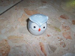 Porcelain owl salt shaker