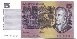 5 Dollars 1985 Australia 2. Excellent