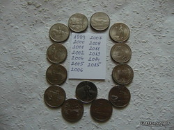 USA emlék 25 cent - 1/4 dollár 13 darab LOT !