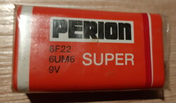 Perion battery 9 v - many batteries - in its original foil packaging, a rarity!