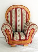 Small-sized, upholstered children's - toy - armchair, for babies