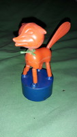 Old tobacconist wooden - plastic folding fox vuk bead toy figure 10 cm according to the pictures