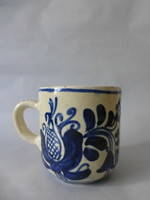 Antique, rare Korund tulip ceramic mug