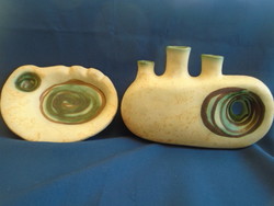 Extra special vase and holder made in Gorka Lívia ceramic style