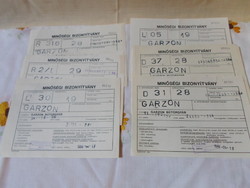 Old, retro document 10.: Garzon furniture quality certificate (1986)