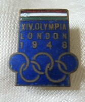 1948. London Olympic Buttonhole Badge