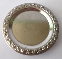 6 PCS EMBOSSED METAL COASTER SET