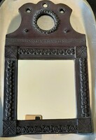Retro: mirror, leather frame