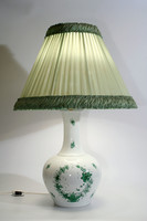 75cm Herend green Indian basket pattern table lamp | Indian basketball fv