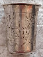 Antik orosz keresztelő pohár. Antik orosz 84 zlotnyikos