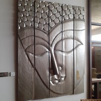 Buddha wall picture in 5 parts