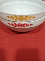 Alföldi porcelain bowls with shield flowers