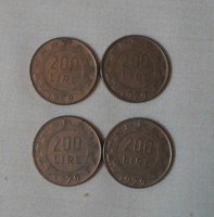 Italian money - coin, 200 lira (lire, 1979)