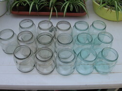 Retro Russian, cccp, Soviet bellied cucumber preserves, turquoise, green jars, decor, for candle holders