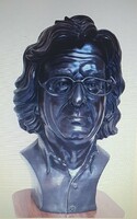 Bronze portrait of Péter Esterházy