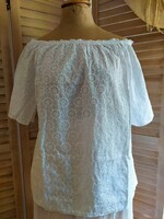 Carmen madeira linen blouse size 42-46