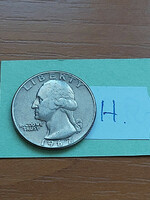 Usa 25 cents 1/4 dollar 1967 quarter, george washington #h