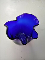 Art Nouveau blue glass